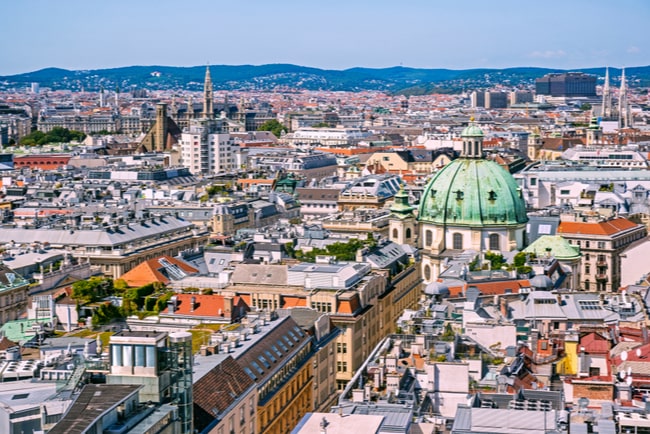 utsikt över staden Wien